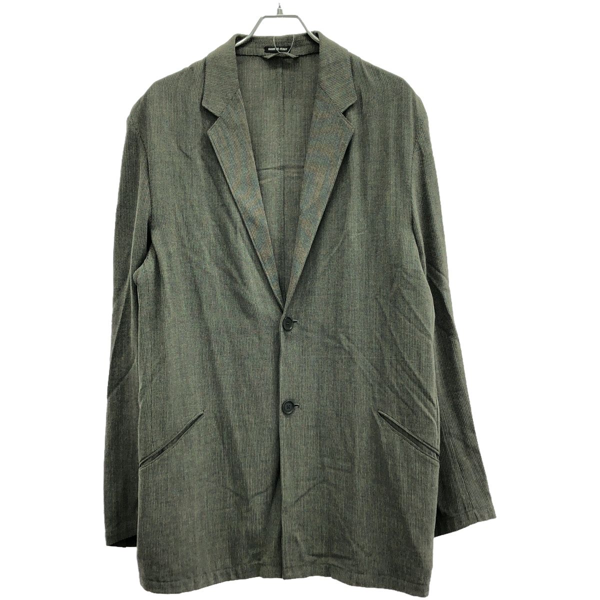GIORGIO ARMANI ジョルジオアルマーニ レーヨンウールテーラードジャケット  グレー