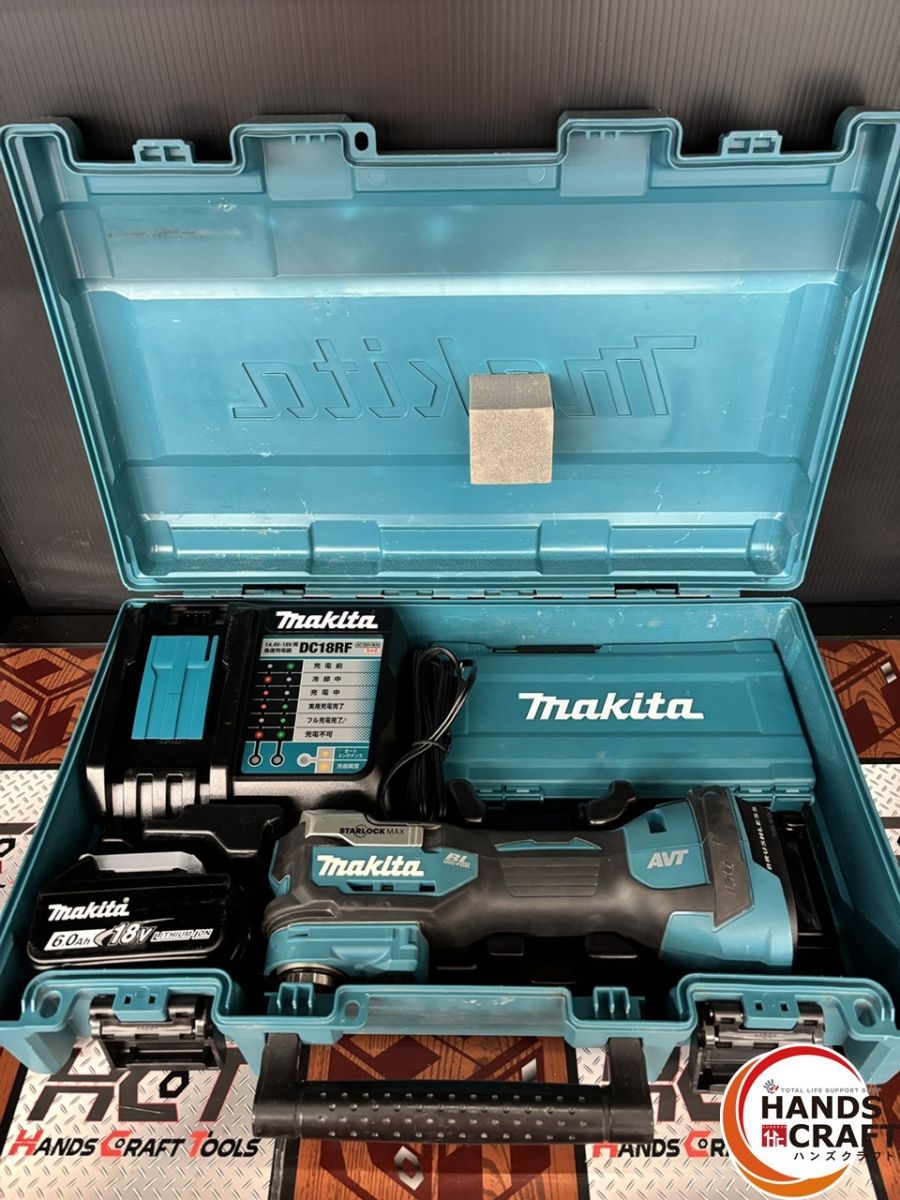 【中古】マキタ　充電式マルチツール　TM52DRG　バッテリ・充電器・ケース・付属品付き【ハンズクラフト熊本けやき通り店】【店頭取引限定】 中古】マキタ 充電式マルチツール TM52DRG バッテリ・充電器・ケース