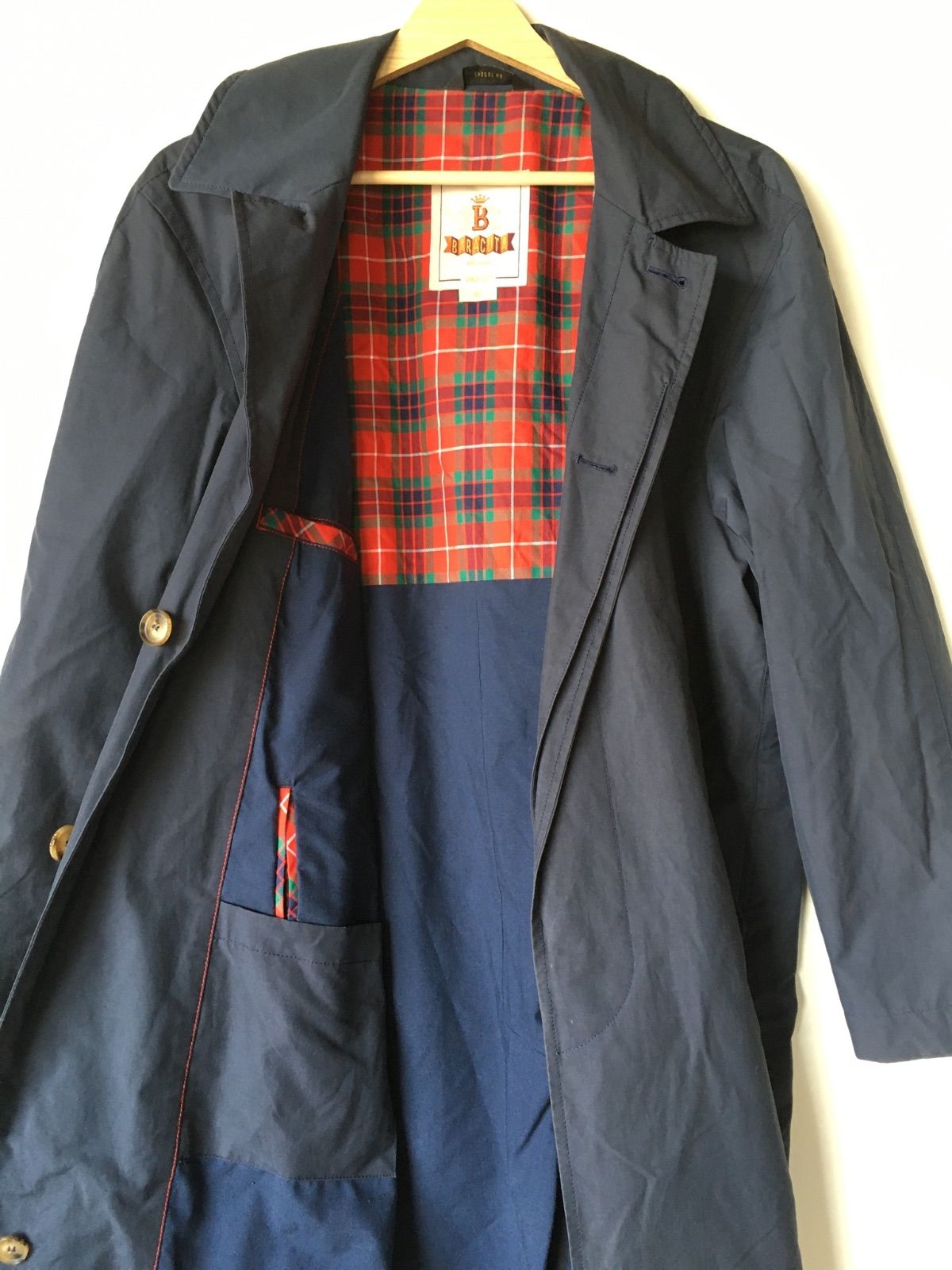 バラクータ ステンカラーコート メンズ 40 ネイビー 2621202509270005