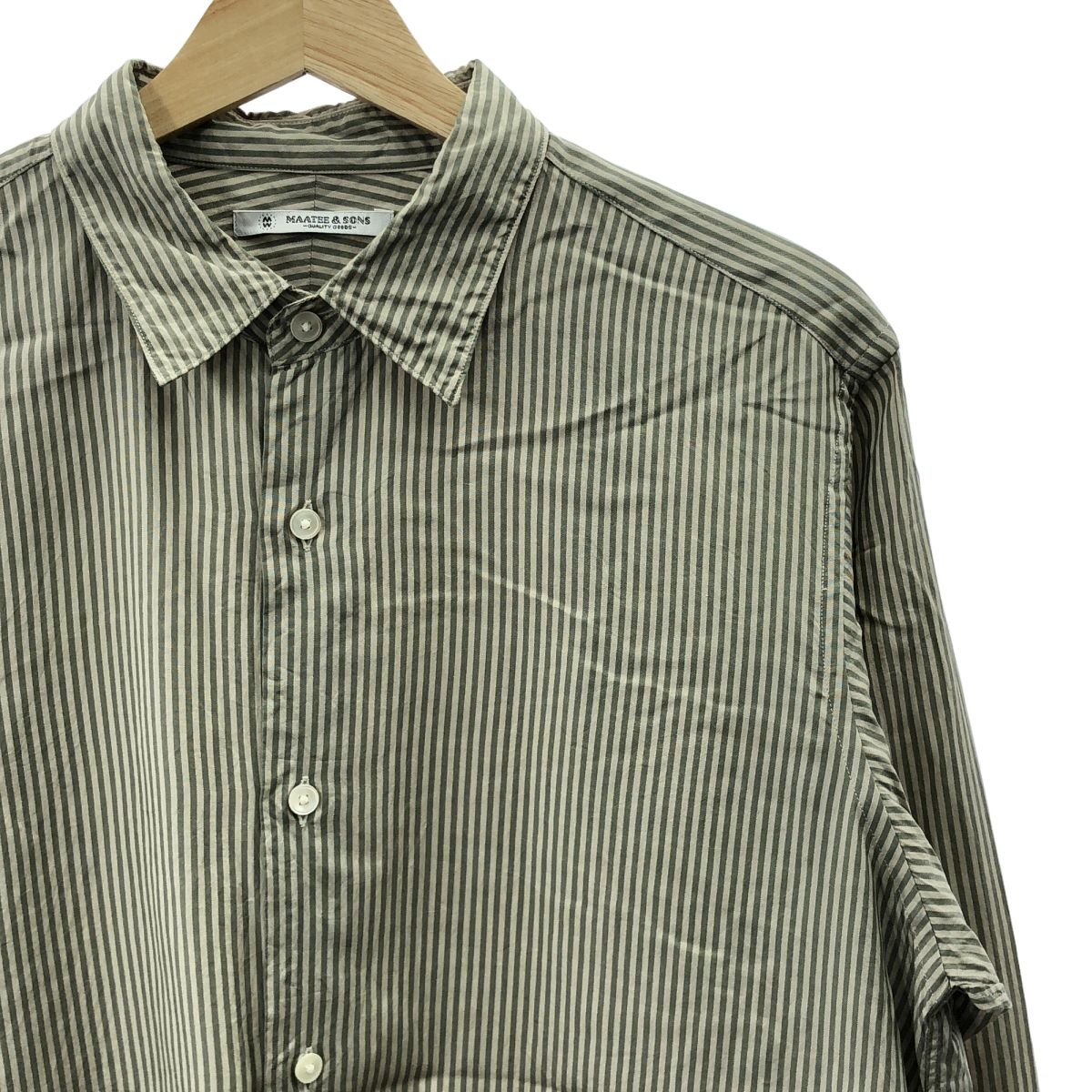 MAATEE&SONS / マーティー&サンズ | CHARLES SILK COTTON STRIPE