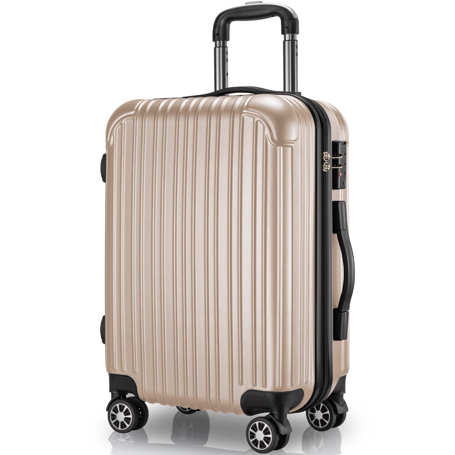 超軽量 大型 静音ダブルキャスター 耐衝撃 TSAダイヤル式ロック 旅行