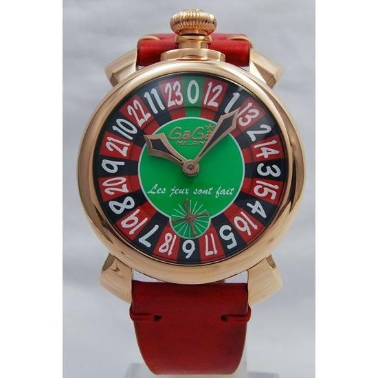 ガガミラノ マヌアーレ48mm ラスベガス 世界500本限定 手巻き メンズ 中古] ガガミラノ マヌアーレ ラスベガス 世界限定500本 5011LASVEGAS