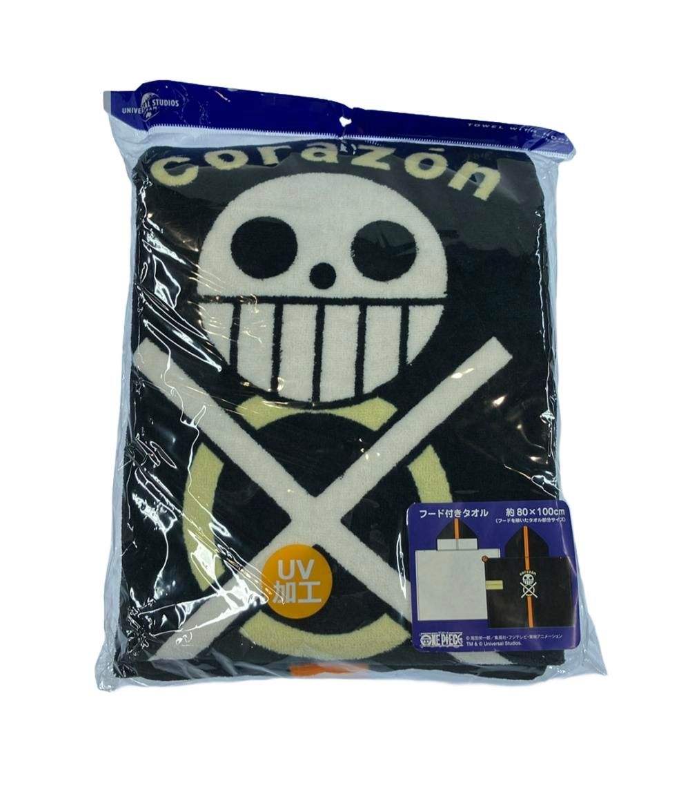 美品 ONE PIECE グッズ フード付きタオル コラソン USJ