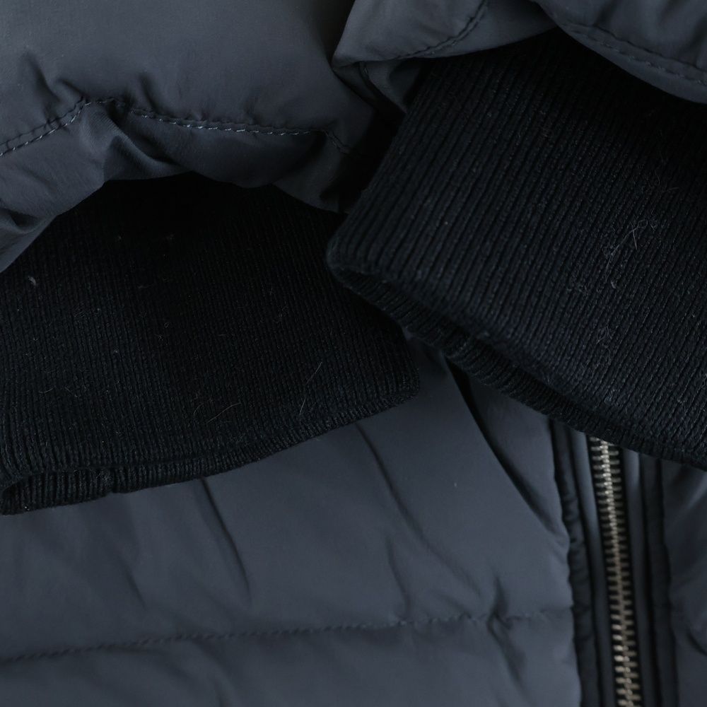 BURBERRY LONDON バーバリーロンドン ノバチェック ファー付き フーディー ダウンコート グレー レディース GULLKHAN_COM