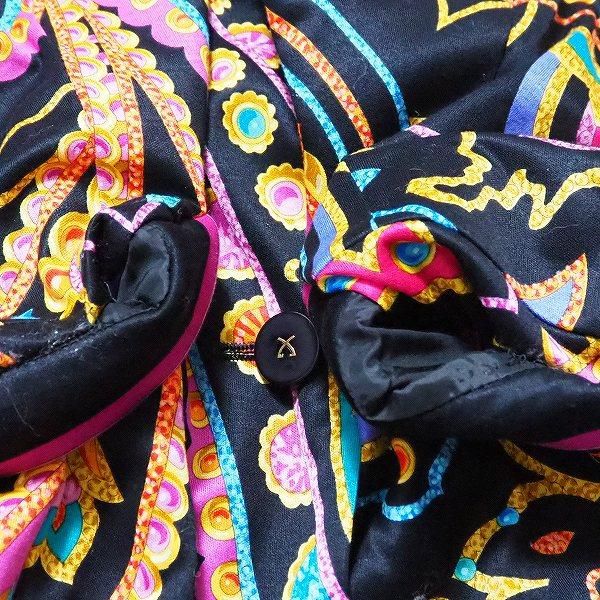 apc レオナール LEONARD ジャケット M 黒 マルチ ジュエリー柄