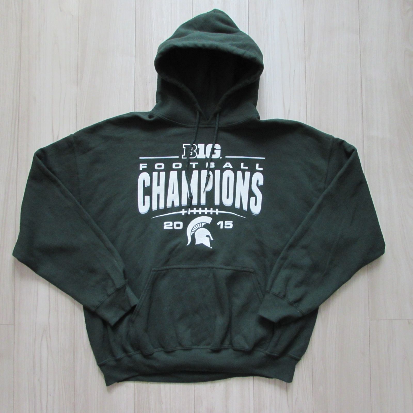 海外規格XL】古着 スウェットパーカー GILDAN MICHIGAN STATE SPARTANS