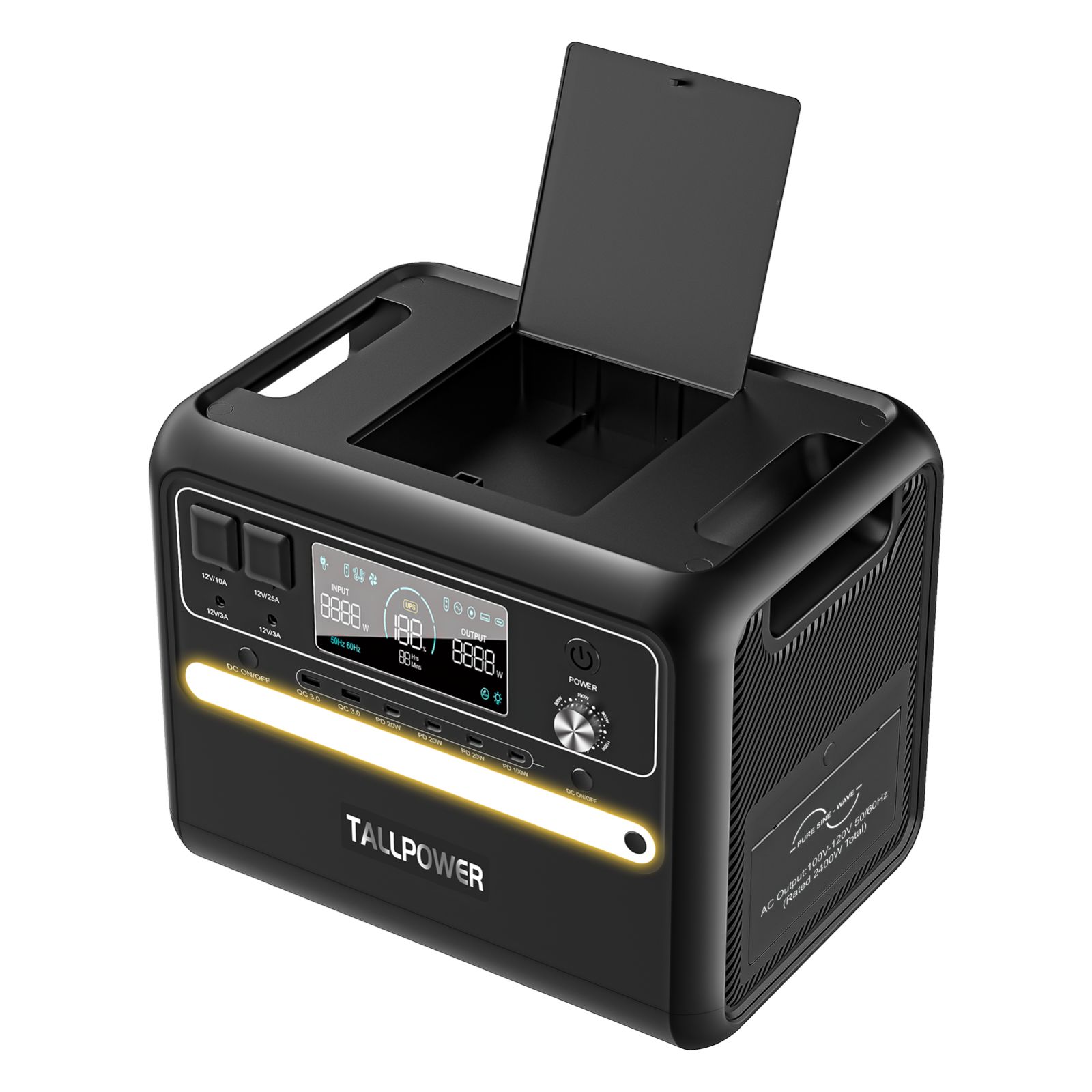 ポータブル電源 2400W 大容量 2160Wh AC出力1100W 瞬間最大4800W