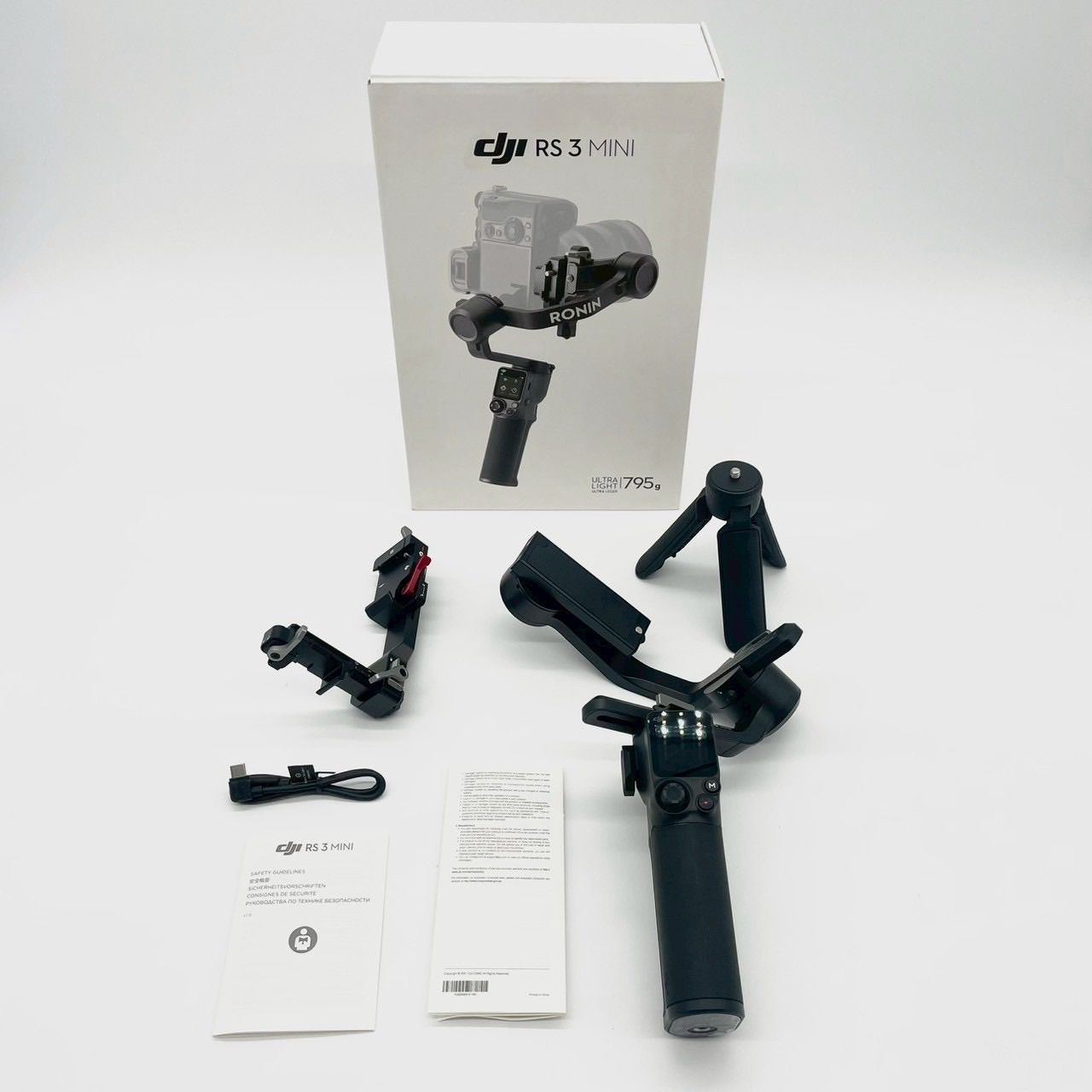NO2648 DJI RS 3 Mini 3軸ジンバル軽量スタビライザー ビデオカメラサポート Canon|Sony|Panasonic|Nikon|Fujifilm向け ジンバルカメラ 積載量 試験値 2 kg Bluetoothシャッター制御 縦向き撮影