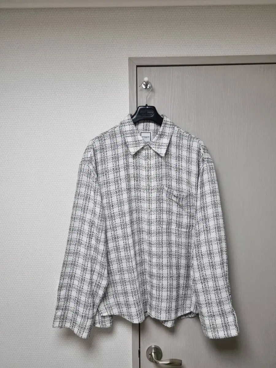 WOOYOUNGMI ウーヨンミ 25ss 白 ツイード シャツ