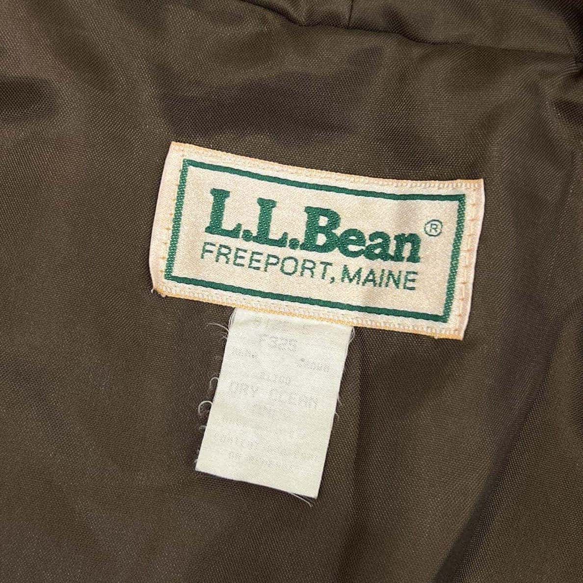 vintage L.L.Bean エルエルビーン USA製 ファー付き ジップアップ  ボアジャケット S/ブラウン/フード