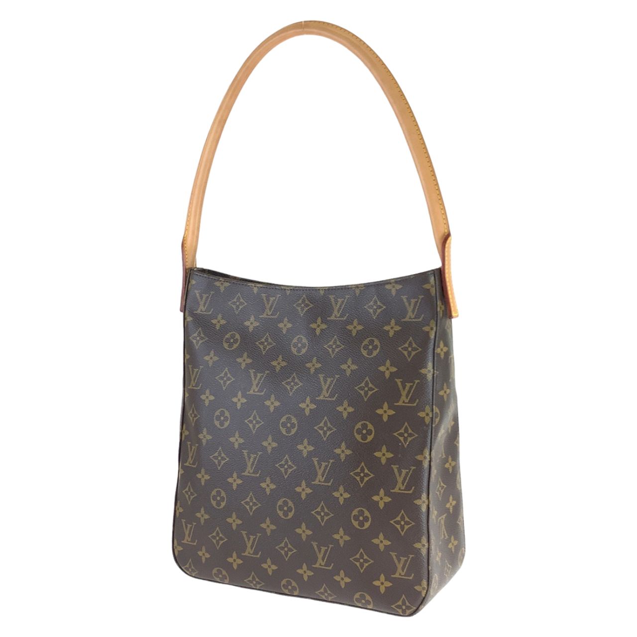 美品 LOUIS VUITTON ルイヴィトン モノグラム ルーピングGM ブラウン