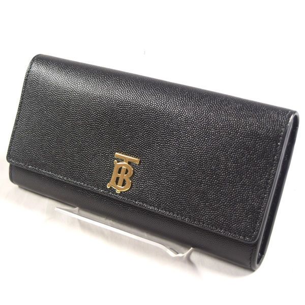 BURBERRY / バーバリー ◇長財布/HALTON/ハルトン/TBロゴ/レザー/保存 