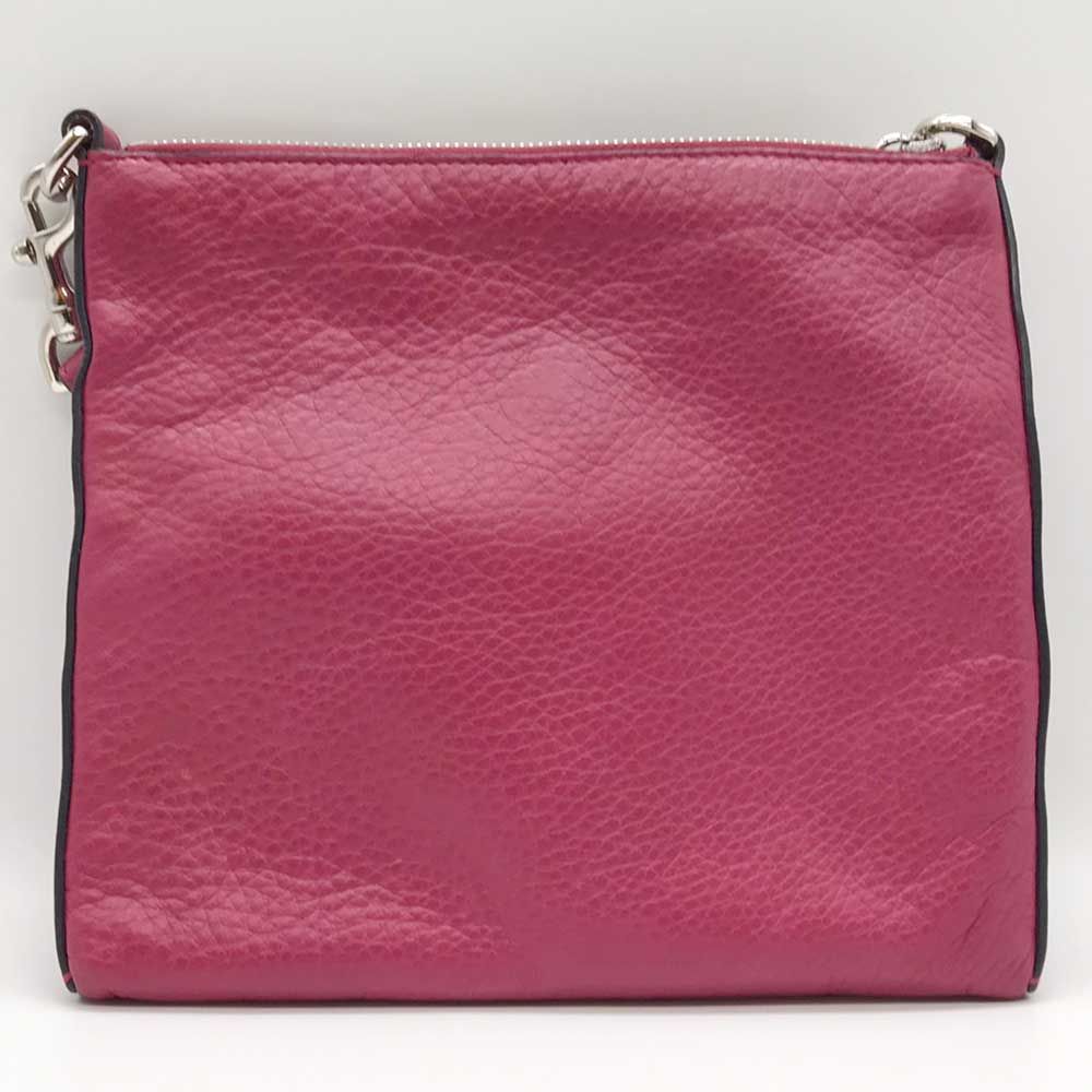 ロエベ ショルダーバッグ ヘリテージ アナグラム ピンク レザー  中古 LOEWE - ロエベ ショルダーバッグ ヘリテージ アナグラム ピンク