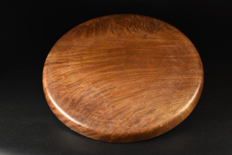 蔵A2738a 民藝 欅刳貫 大盆 52ｃｍ 鳥取民芸