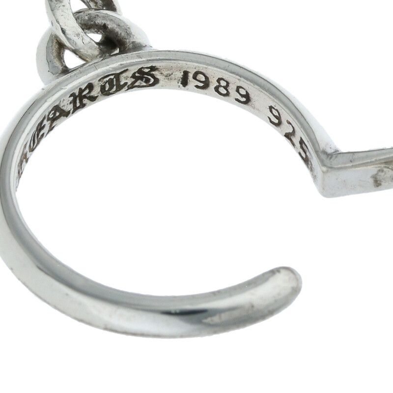 クロムハーツ TINY CH CROSS/タイニーCHクロスフープ シルバーピアス  