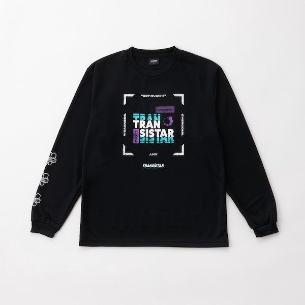 長袖ドライTシャツ STAMP【ブラック】  HB25TS01-01