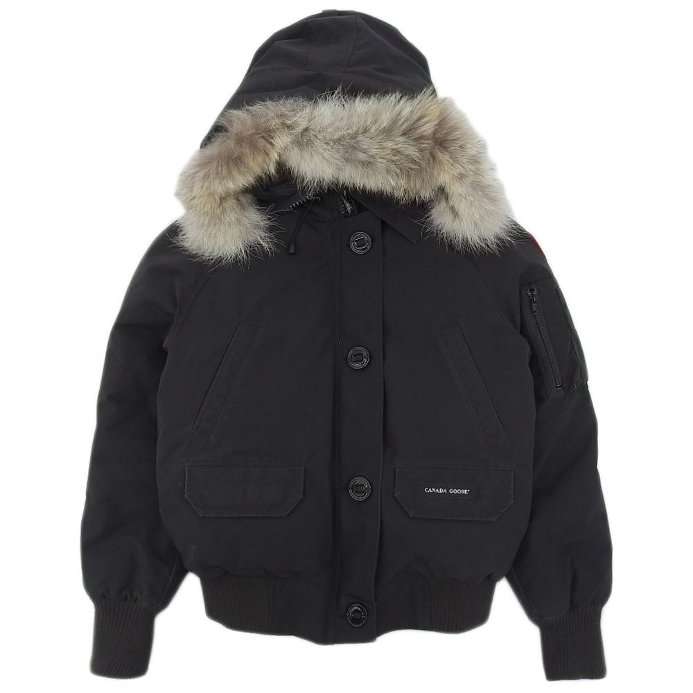 CANADA GOOSE カナダグース CHILLIWACK BOMBER チリワックボンバージャケット ダウンジャケット 7999LA S P 160|84A ブラック レディース 古着