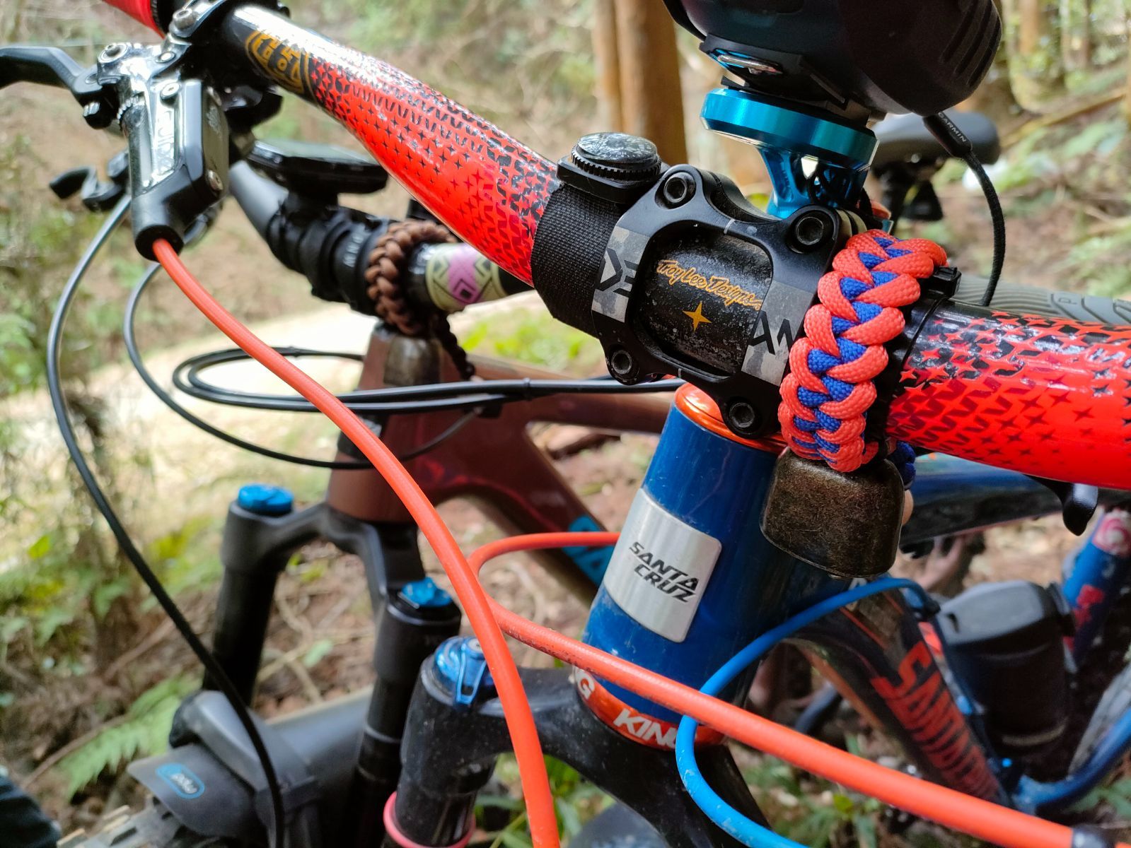 【Φ26.0mm Sサイズ】自転車用ベル(熊鈴)トレンディベル【ホワイトマルチカラー×チョコレート】No.149