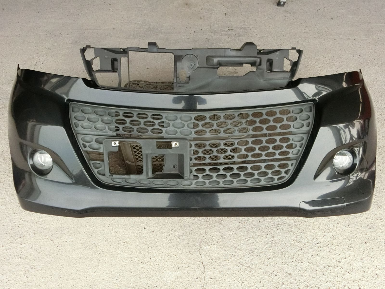 MK21Sパレット フォグランプ付きフロントバンパーZJ3 黒 ☆⁄⁄パレット MK21S フロントバンパー ZED(パープル) フォグランプ付き⁄⁄☆