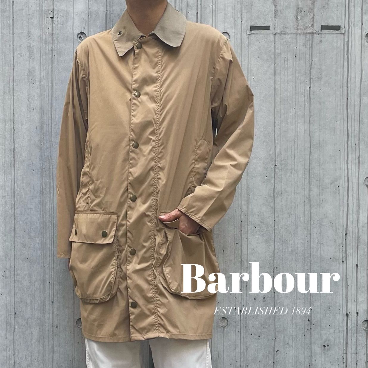 Barbour / SHIPS別注 BORDER ナイロン パッカブルコート - メルカリ