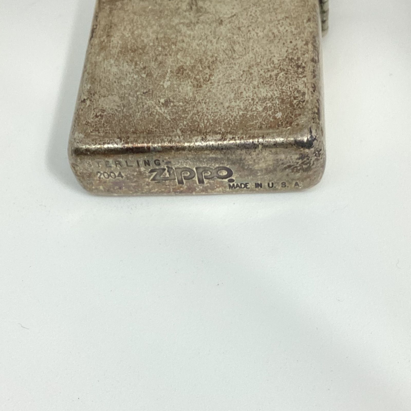  ジッポーライター zippo U.S.A シルバー e.s ライターオイル 喫煙具 ライター