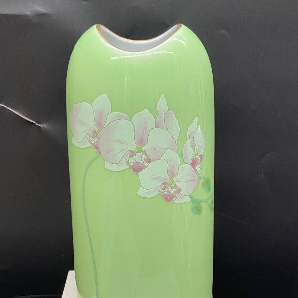 A353 香蘭社 有田焼 胡蝶蘭 花瓶 花器 花入 生け花 フラワーベース 壺