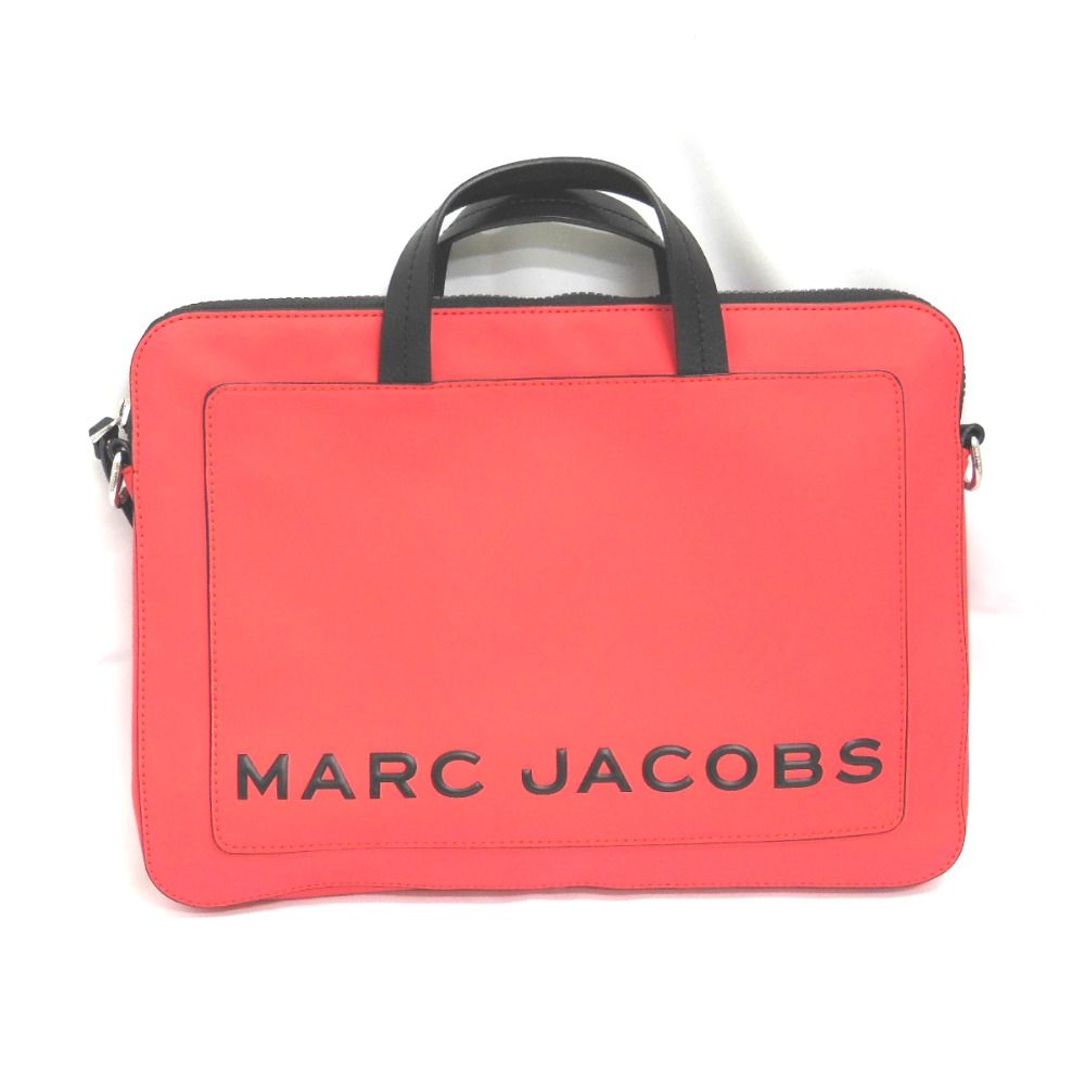NA26851 マークジェイコブス ビジネスバッグ パソコンケース PCケース M0015064 レッド系 ユニセックス MARC JACOBS 中古