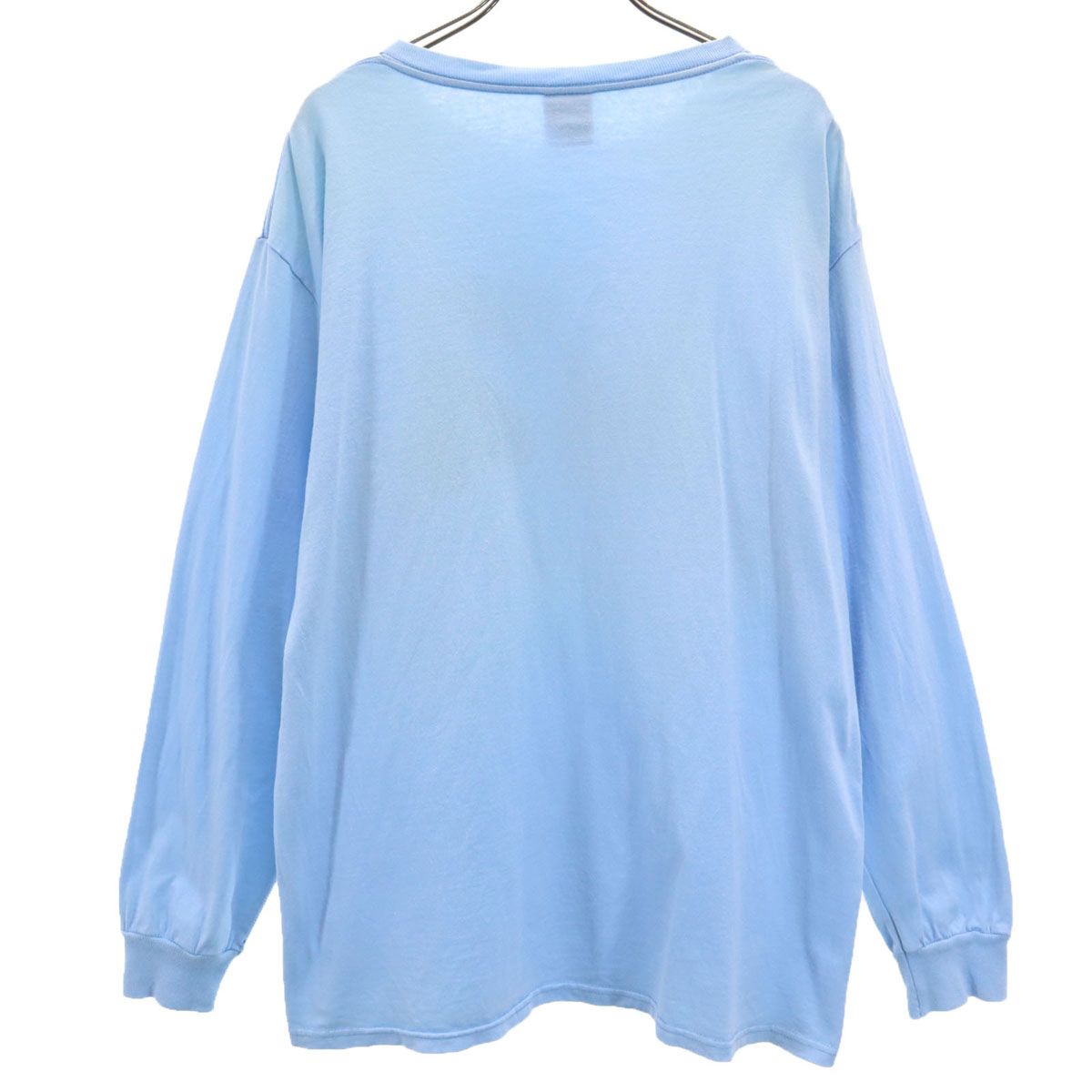 STUSSY ステューシー 90s USA製 オールド 長袖 Tシャツ L 水色 ロンT 