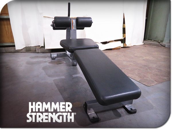 HAMMER STRENGTH/ハンマー・ストレングス ECLINE/ABDOMINAL BENCH デクライン/アブドミナル・ベンチ  シットアップベンチ - メルカリ