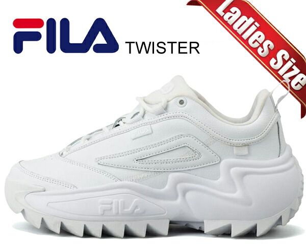 フィラ ツイスター FILA TWISTER WHITE|WHITE uss24049-100 厚底 カジュアル スニーカー ホワイト
