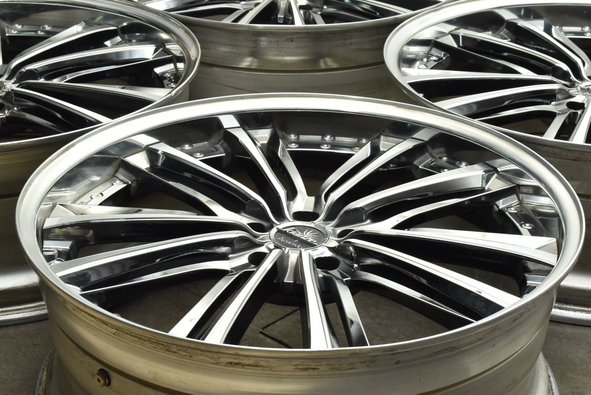 交換用に クレンツェ アクエルド 22in 8.5J 35 PCD114.3 4本セット NX RX ハリアー アルファード ヴェルファイア CX-5 CX-8