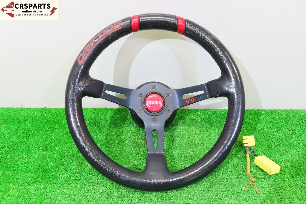 MOMO モモ DRIFTING 約33φ ステアリング ハンドル ボス付 エアバックキャンセラー付 ◆取外 RC1 R2◆ No 13704