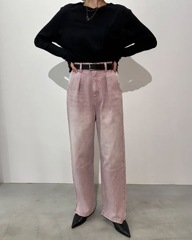 YENN(イエン)/HIGH RISE TUCK WIDE PT(3月中入荷予定)