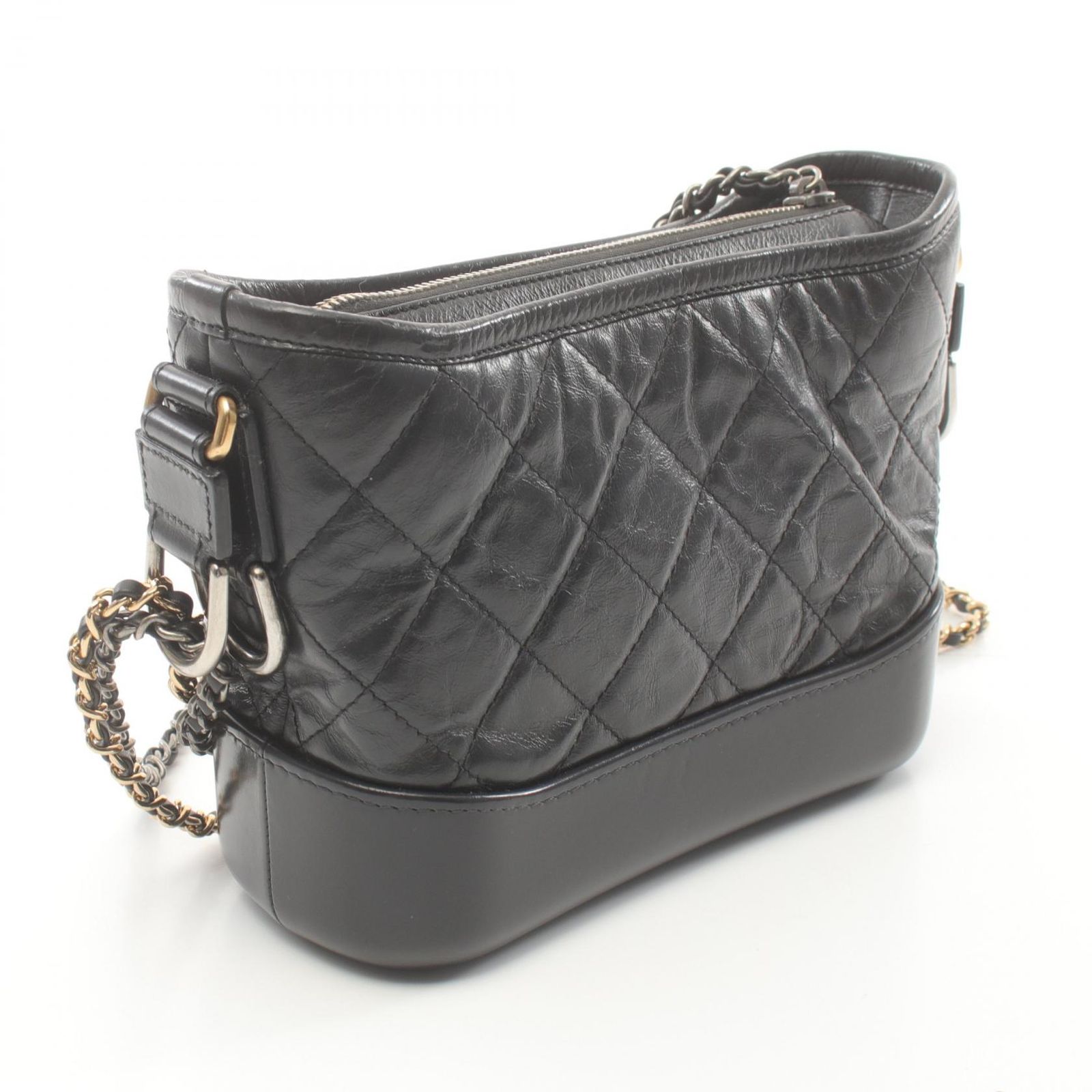 CHANEL■ガブリエル スモール ホボ ショルダー クロスバッグ シャネルガブリエルドゥシャネル スモールホーボー 黒/紺