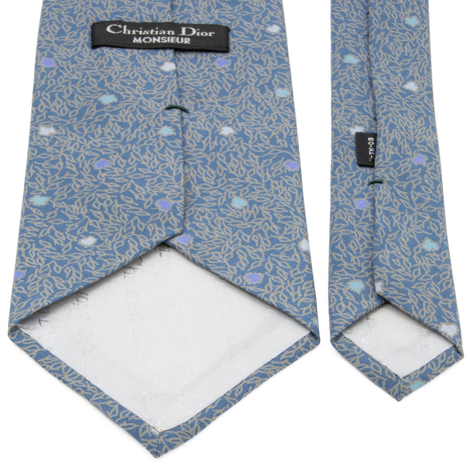 送料無料 ディオール ネクタイ レギュラータイ プリントタイ