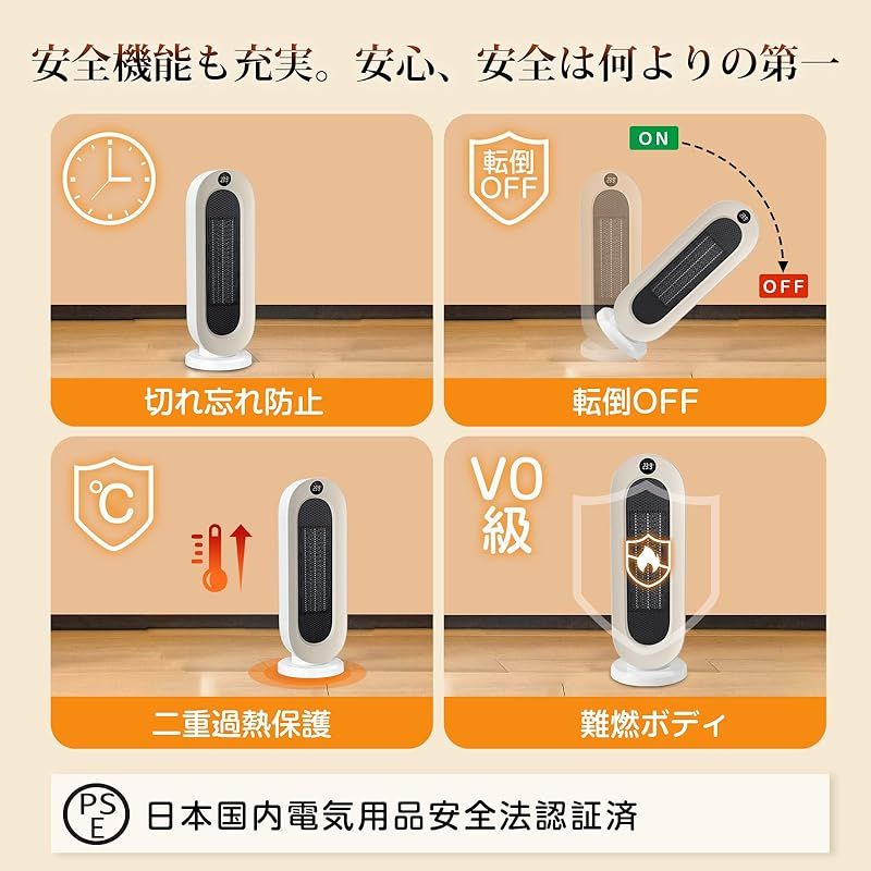 2025冬 セラミックヒーター ECO知能恒温 節電対策 セラミックファンヒーター 暖房器具 省エネ 電気 首振り 3段階温度調整 800W 1200W 切り忘れ防止 二重過熱保護 転倒OFF タイマー機能 リモコン付き 大風量 速暖 1 WWW_SMP1DAWEKUDUS_SCH_ID