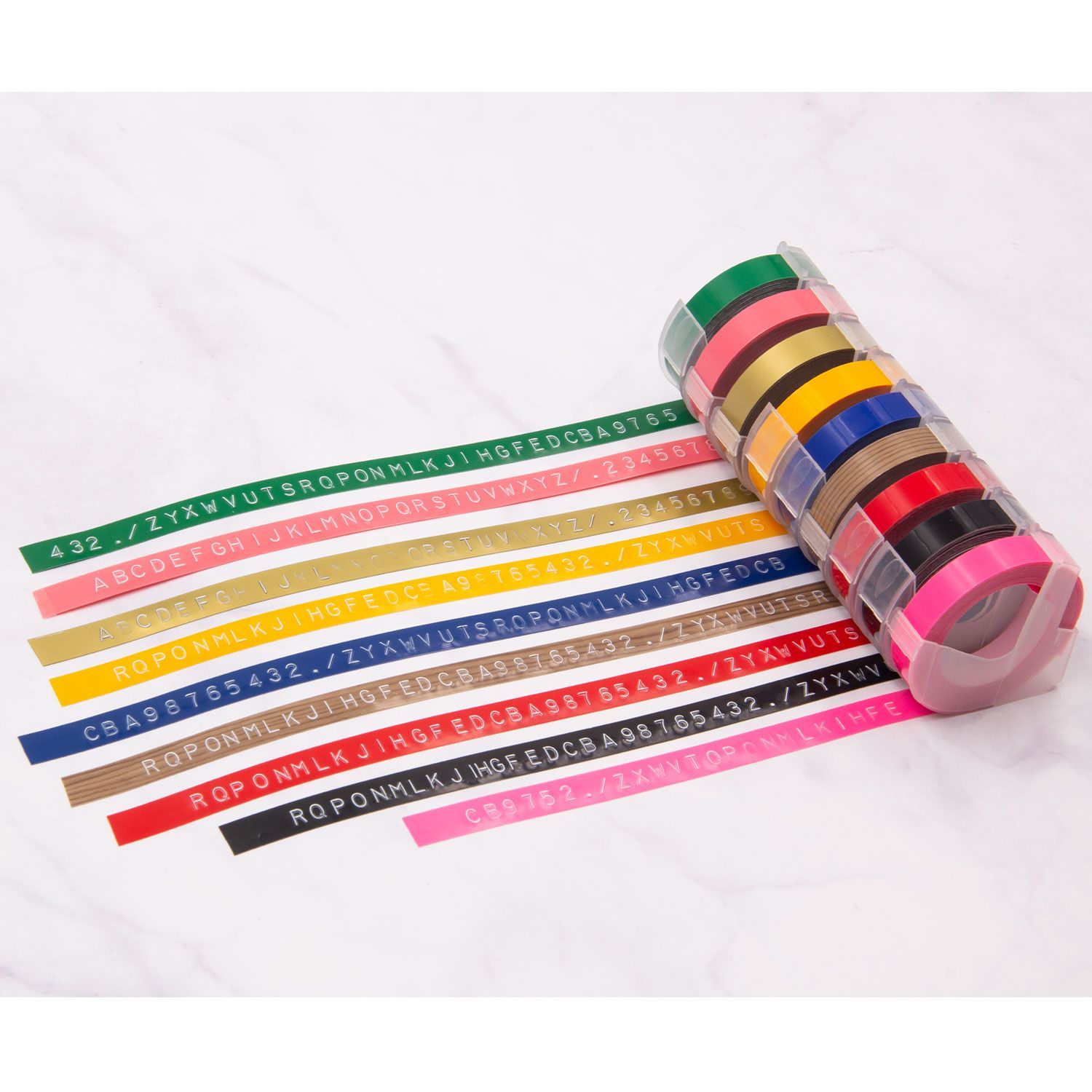 ダイモ Dymo テープ 9mm幅X3m巻 互換品 20色自由選択可・3個セット