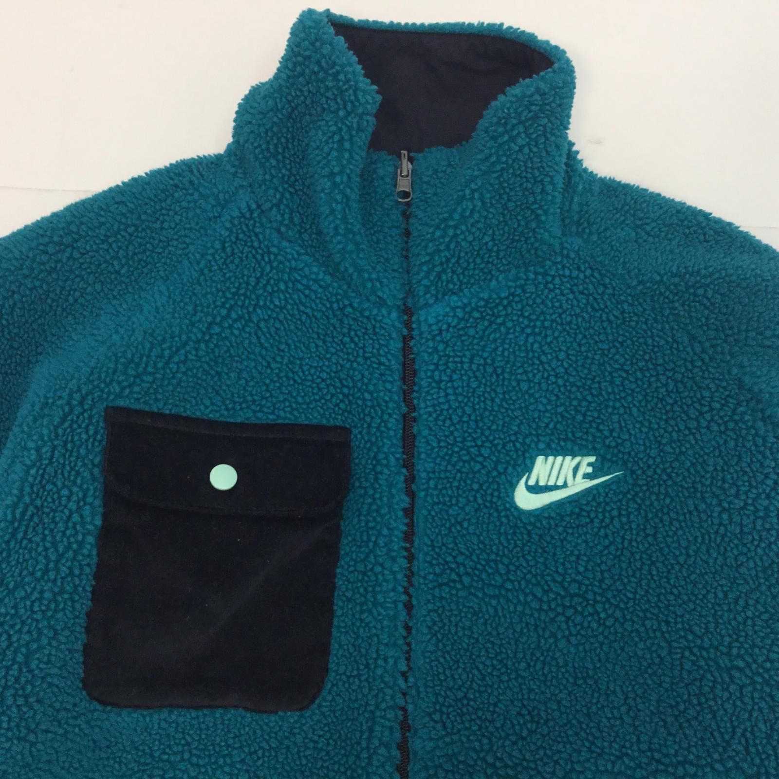 □NIKE ナイキ リバーシブル ブルゾン ボアジャケット ブラック 