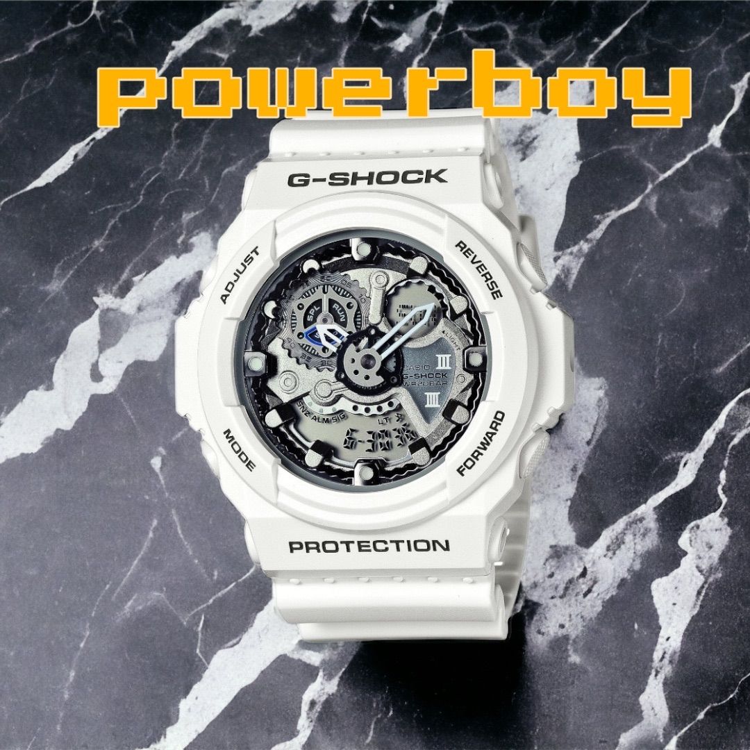カシオ] 腕時計 ジーショック GA-300-7AJF ホワイト Powerboy メルカリ