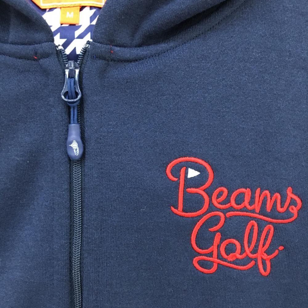 美品 ビームスゴルフ beams golf フルジップ セーター ニット 迷彩S 美