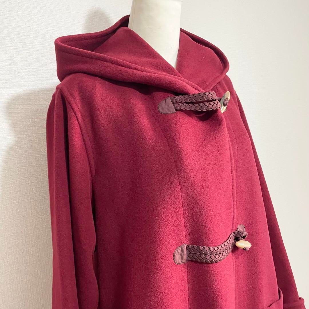 サイズLL ポールスチュアート ウール アンゴラ ダッフルコート ボルドー