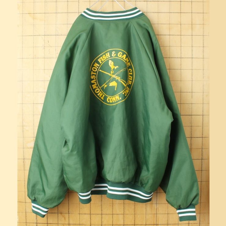 古着　90s～　HARTWELL SPORTSナイロンジャケット 90年代 HARTWELL フリーメーソン 刺繍 ナイロンスタジャン