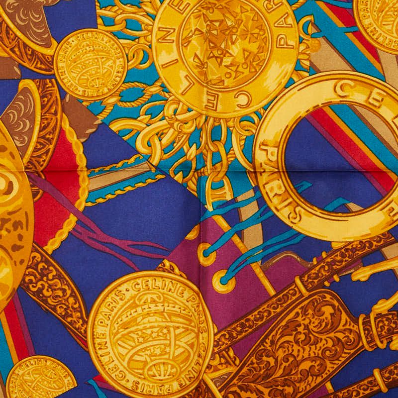 セリーヌ グリーン マルチカラー シルク レディース CELINE 1-0235293