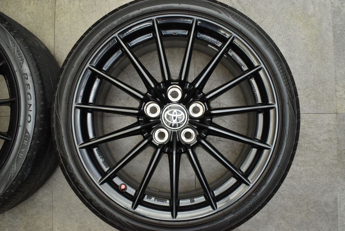 トヨタ GRヤリス純正18インチ ホイール2本セット① ENKEI製】トヨタ GRヤリス 純正 18in 8J +45 PCD114.3 225/40R18 4本