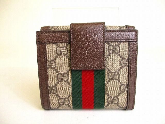 グッチ GUCCI オフィディア GG ウェブストライプ フレンチフラップウォレット 2つ折り 財布 メンズ レディース  【未使用保管品】|mercariメルカリ官方指定廠商|Bibian比比昂代買代購