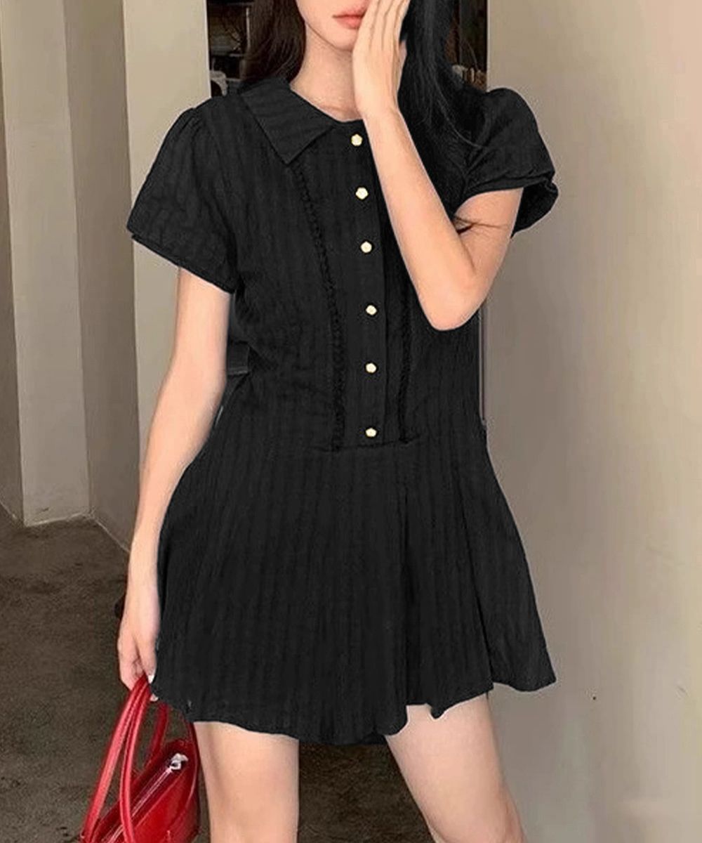 春夏にぴったり❤️韓国風プリーツミニワンピース 新品・未使用】プリーツミニワンピース セットアップ 春夏