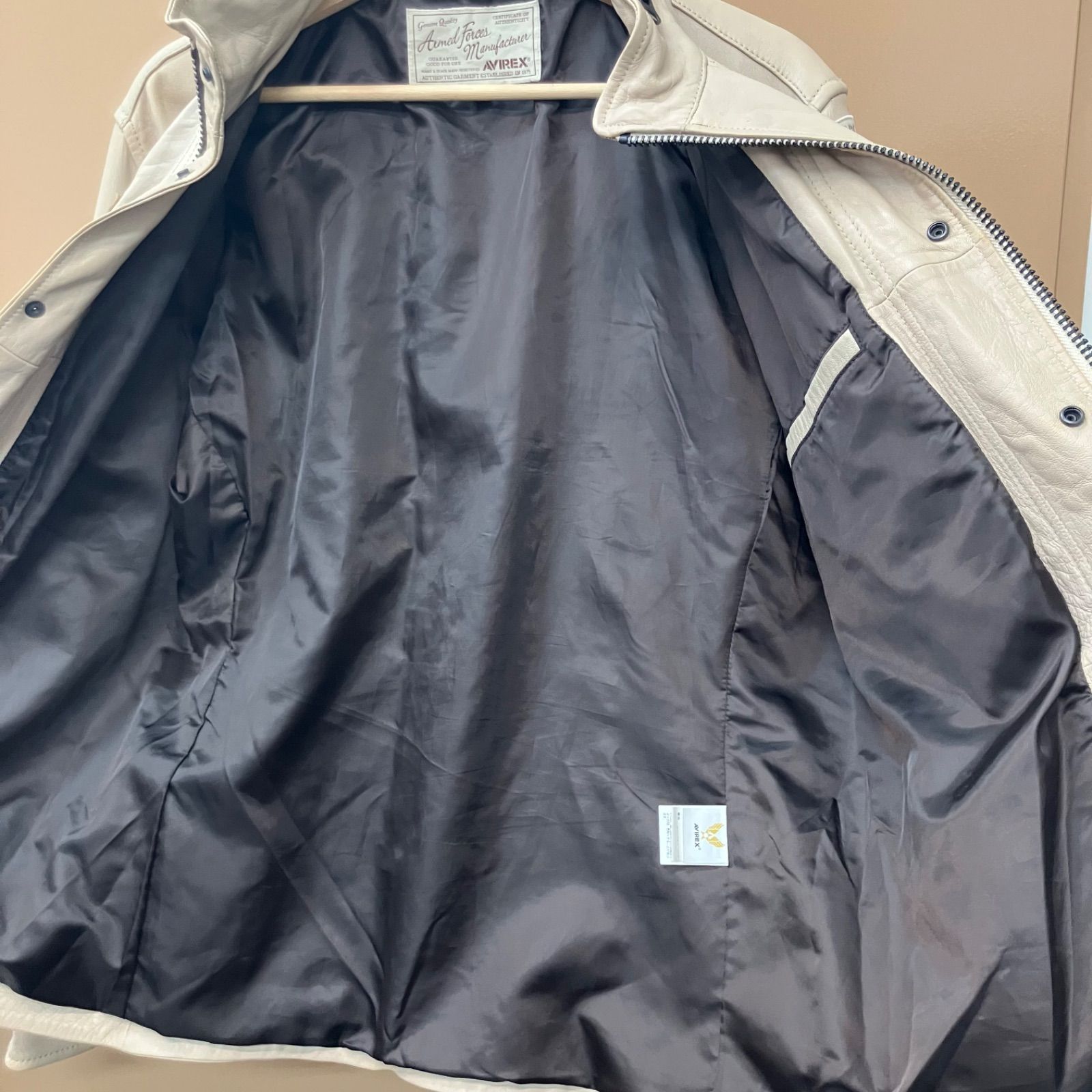 ◼︎Avirex アヴィレックス M-65 leather jacket レザー希少 限定 70