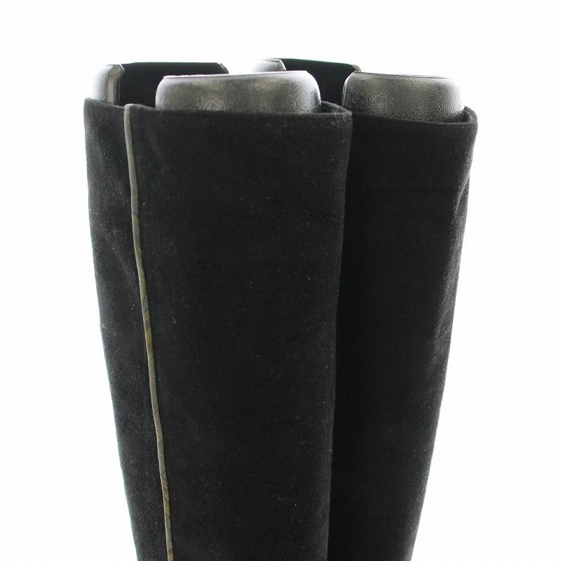 HERMES ブラックスエード ロングブーツ 36.5 楽天市場】エルメス ロングブーツ フォリー 60 レザーブーツ