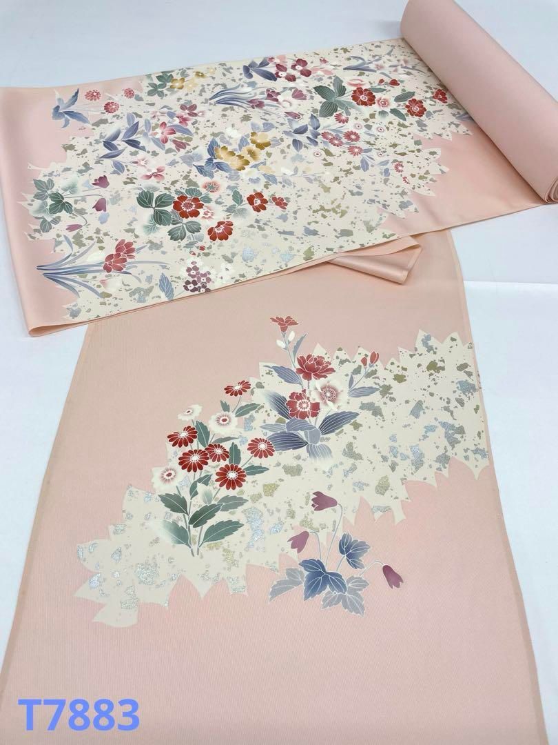 付け下げ 金銀彩 紋意匠 手描 正絹 反物 - メルカリ