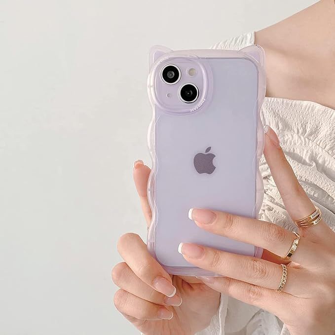 Kodani iPhone15 ケース 対応 カバー iPhoneケース かわいい 3D 猫耳
